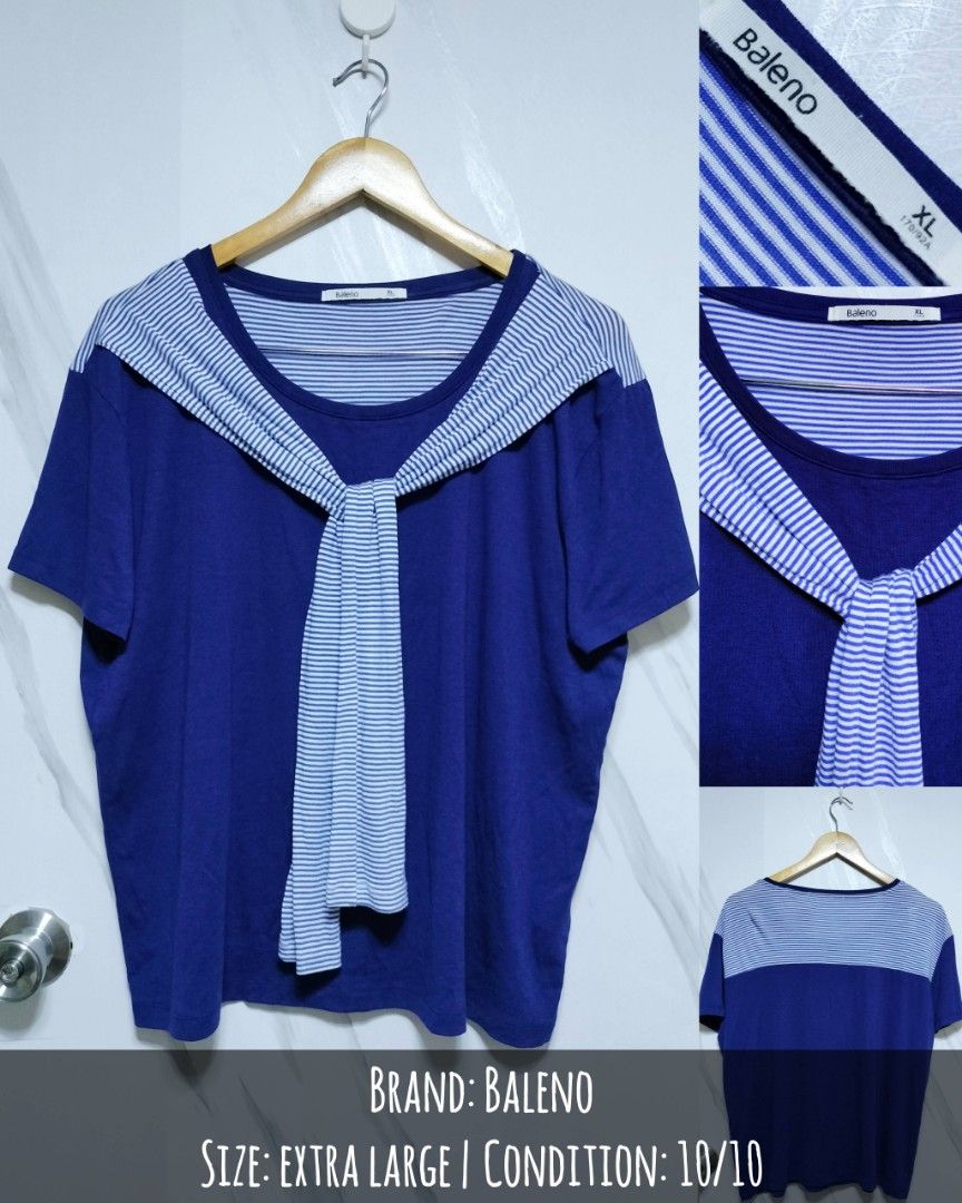 Baleno Shawl Layered Blue Top (Category: Blouses) located in Manila. Submitted by kctee88 (Listing ID 1392516374, Image 1). Description: .
