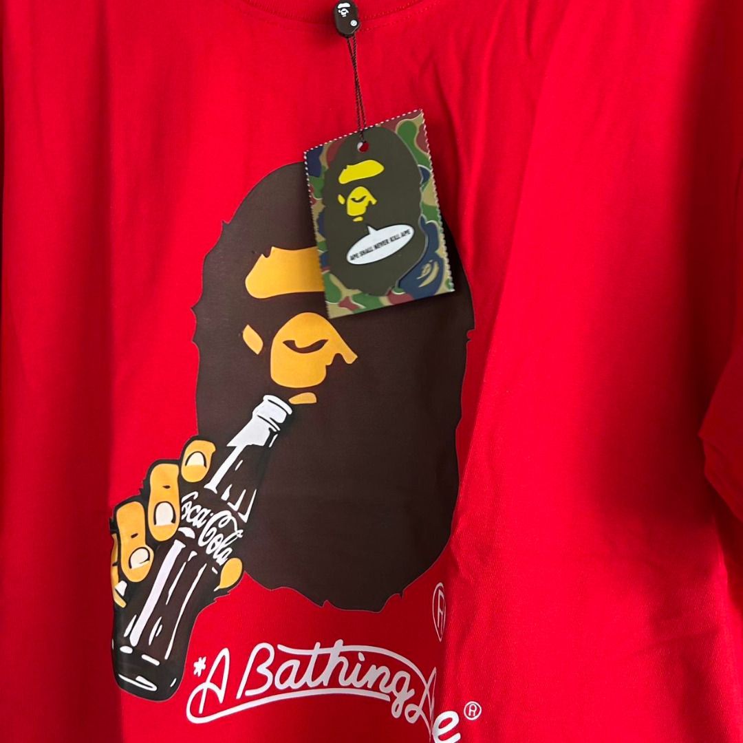 bape x coca cola collab tshirt (Category: Tshirts & Polo Shirts ) located in San Fernando. Submitted by fynder (Listing ID 1392506034, Image 3). Description: bape x coca cola collab tshirt available sizes : S-XL ETA 5-7 days ✅ ABSOLUTELY BEST BATCH IN THE MARKET ✅ What you see is what you get IG store :@fynder1 .