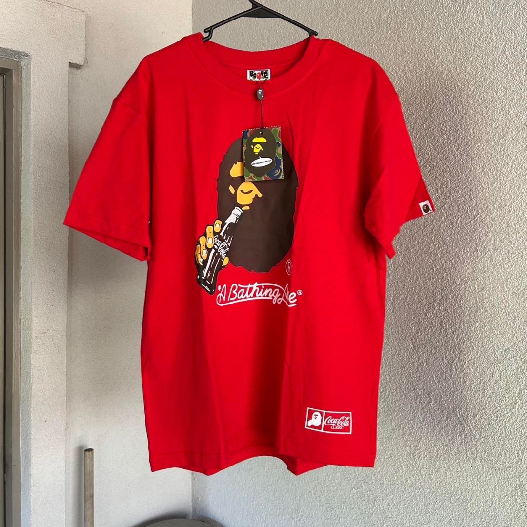 bape x coca cola collab tshirt (Category: Tshirts & Polo Shirts ) located in San Fernando. Submitted by fynder (Listing ID 1392506034, Image 1). Description: bape x coca cola collab tshirt available sizes : S-XL ETA 5-7 days ✅ ABSOLUTELY BEST BATCH IN THE MARKET ✅ What you see is what you get IG store :@fynder1 .