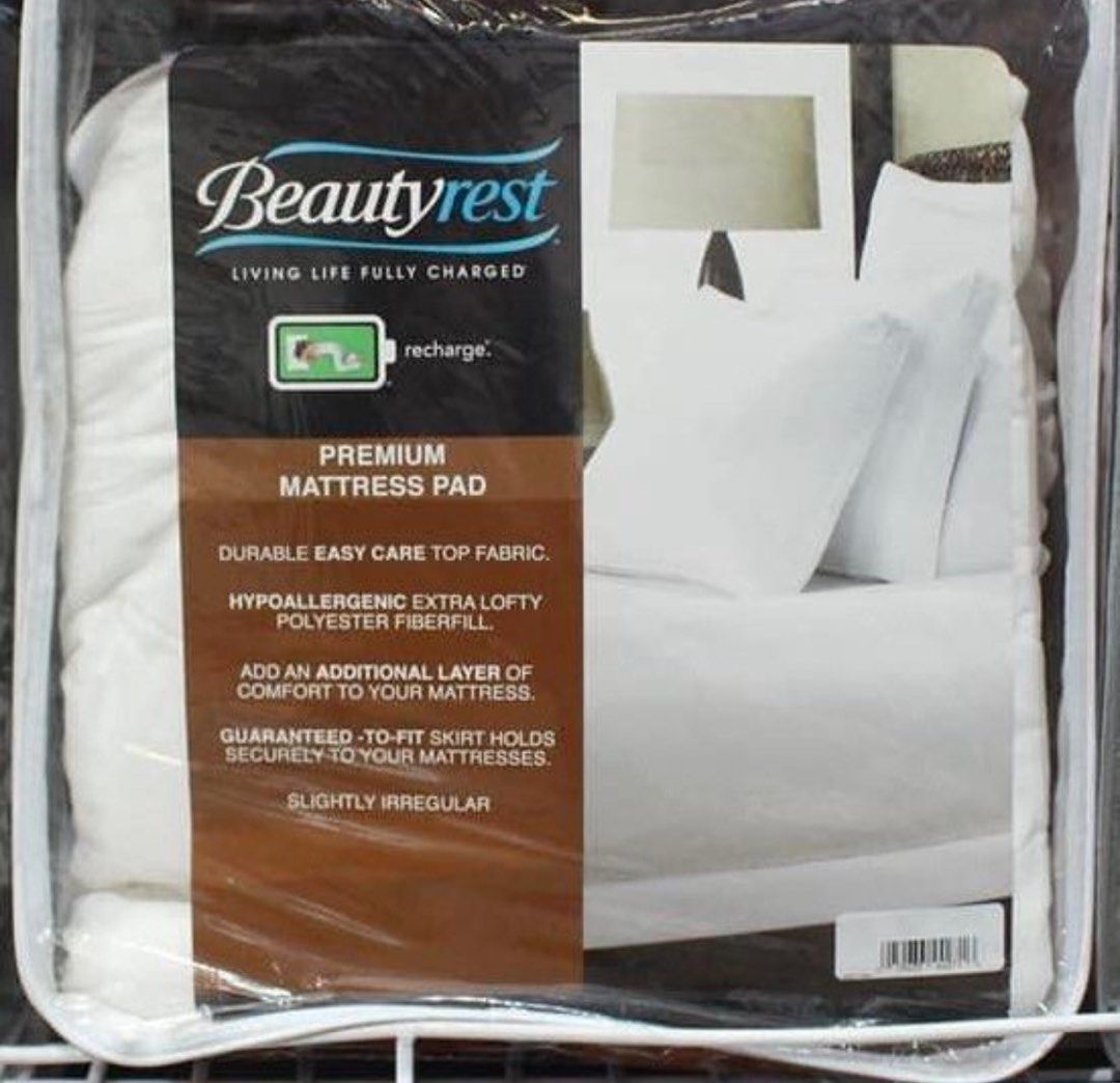 beautyrest mattress topper pad (Category: Bedding & Towels) located in Makati City. Submitted by makatistuff (Listing ID 1392657813, Image 2). Description: beautyrest mattress topper foam pad protector.