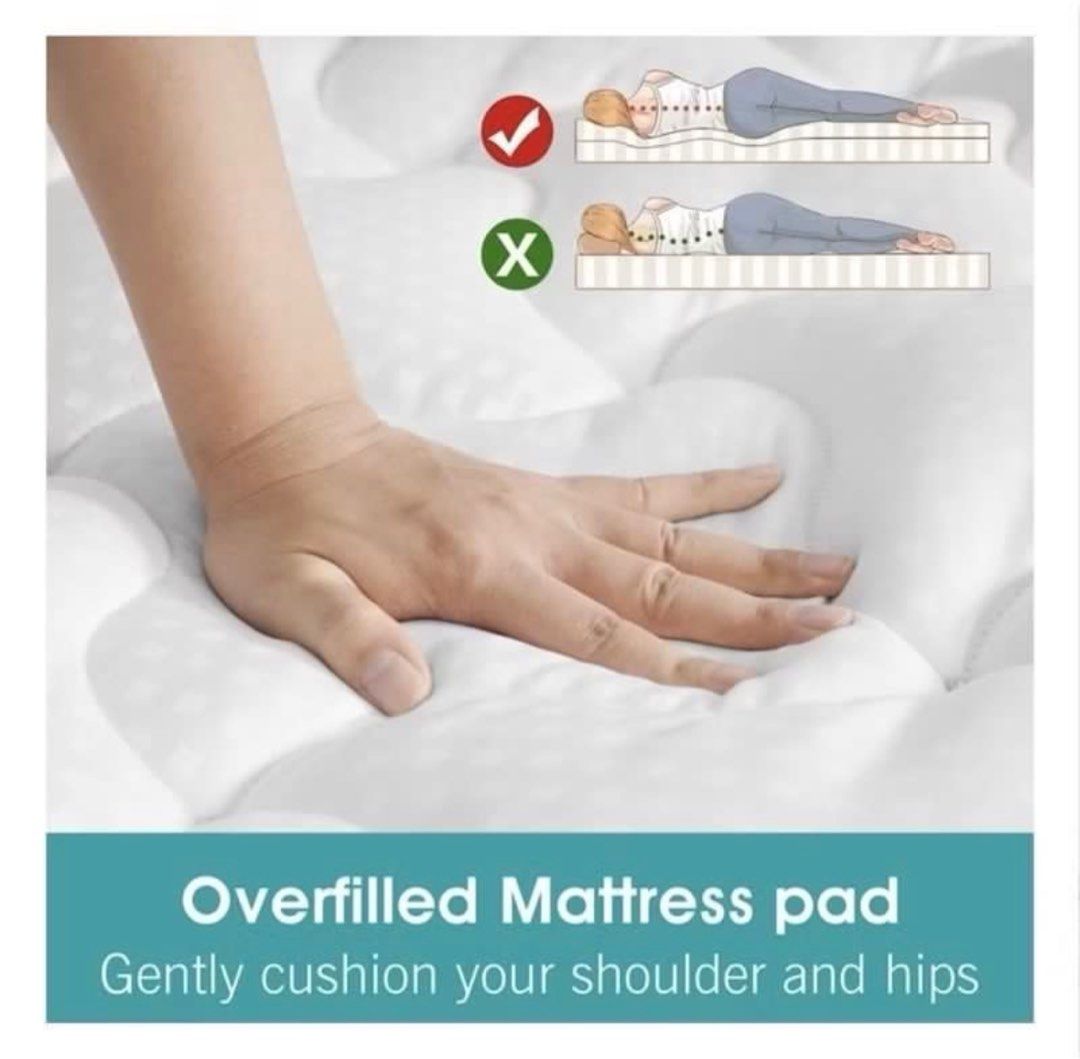 beautyrest mattress topper pad (Category: Bedding & Towels) located in Makati City. Submitted by makatistuff (Listing ID 1392657813, Image 3). Description: beautyrest mattress topper foam pad protector.