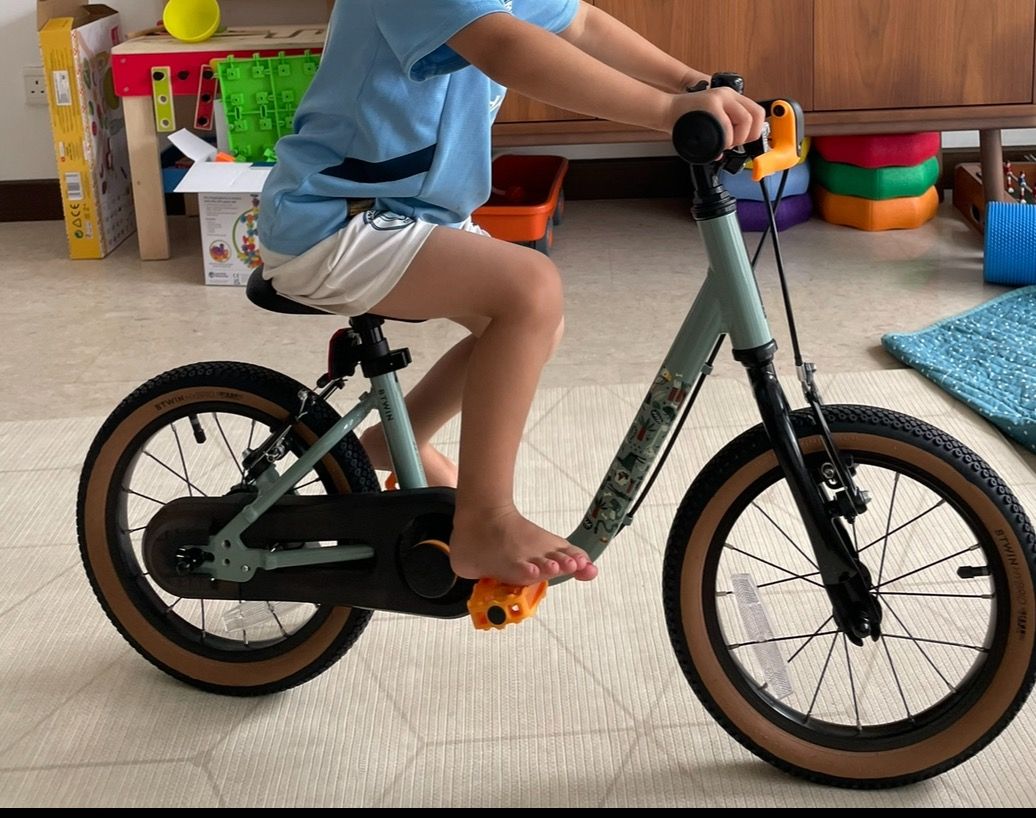 Btwin Blue 14 Inch Bike 14 Pouces Btwin Mini Monster 500 Btwin 14