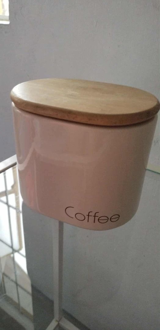 Coffee Jar (Category: Food Organization & Storage) located in Rizal. Submitted by fastwind-9012 (Listing ID 1392616698, Image 1). Description: 📌SALE 📌Ceramic coffee jar 📌Pick-up via Lalamove or other, delivery fee shoulder by the buyer. 📌Payment Methods: BPI bank transfer. .