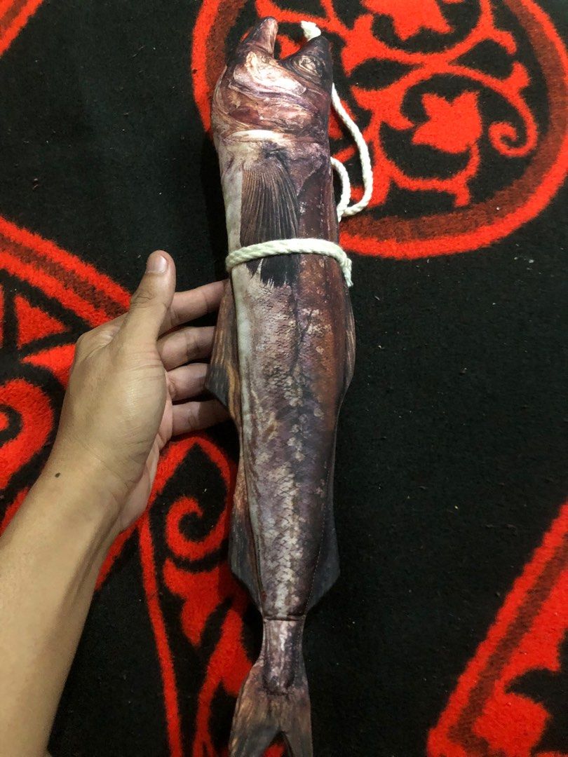 Dried fish plush toy (Category: Plushies & Soft Toys) located in Quezon City. Submitted by markgolveo (Listing ID 1392644777, Image 1). Description: Dried fish plush toy.
