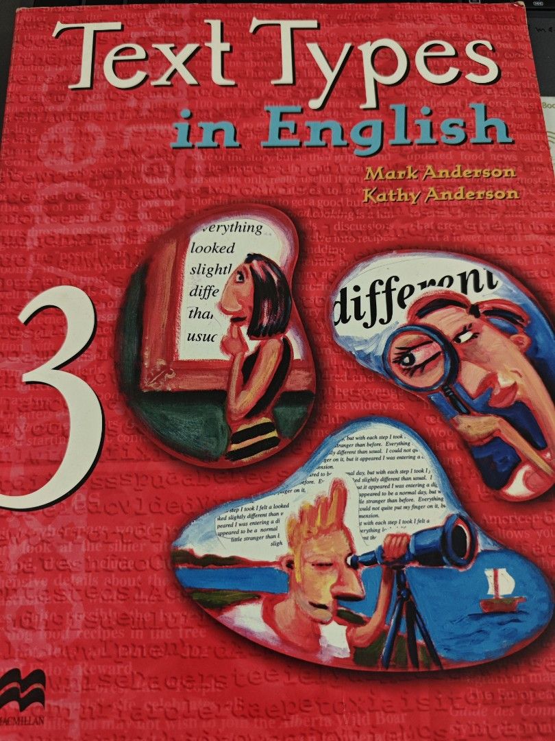 Text Types Text Book FREE: Text Types in English Book 3, Hobbies & Toys, Books & Magazines ...