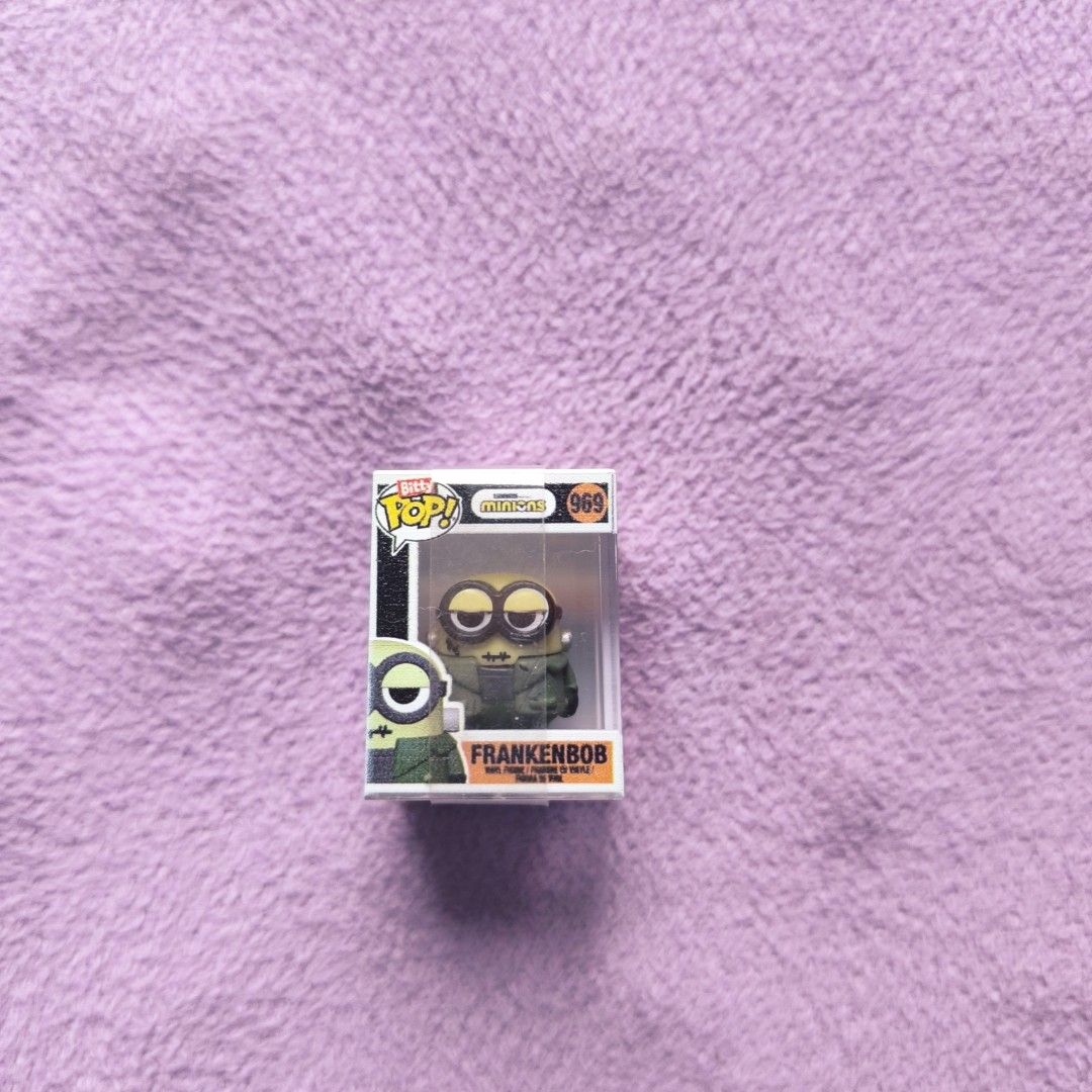 Funko Bitty Pop! Minions: Frankenbob (Category: Designer & Blind Box Toys) located in Santa Maria. Submitted by pepperronii (Listing ID 1392570773, Image 1). Description: 💙 Funko Bitty Pop! 💙 RFS: Need Funds 💙 Authentic Funko Bitty Pop! 💙 NO reserve/Ghost buyers 💙Loc: Sta. Maria Bulacan 💙MOD: Shipping fee will be shouldered by the buyer/via Lalamove/Toktok/Grab booking 💙MOP: Gcash/GoTyme Just DM me. Thank you 😊.