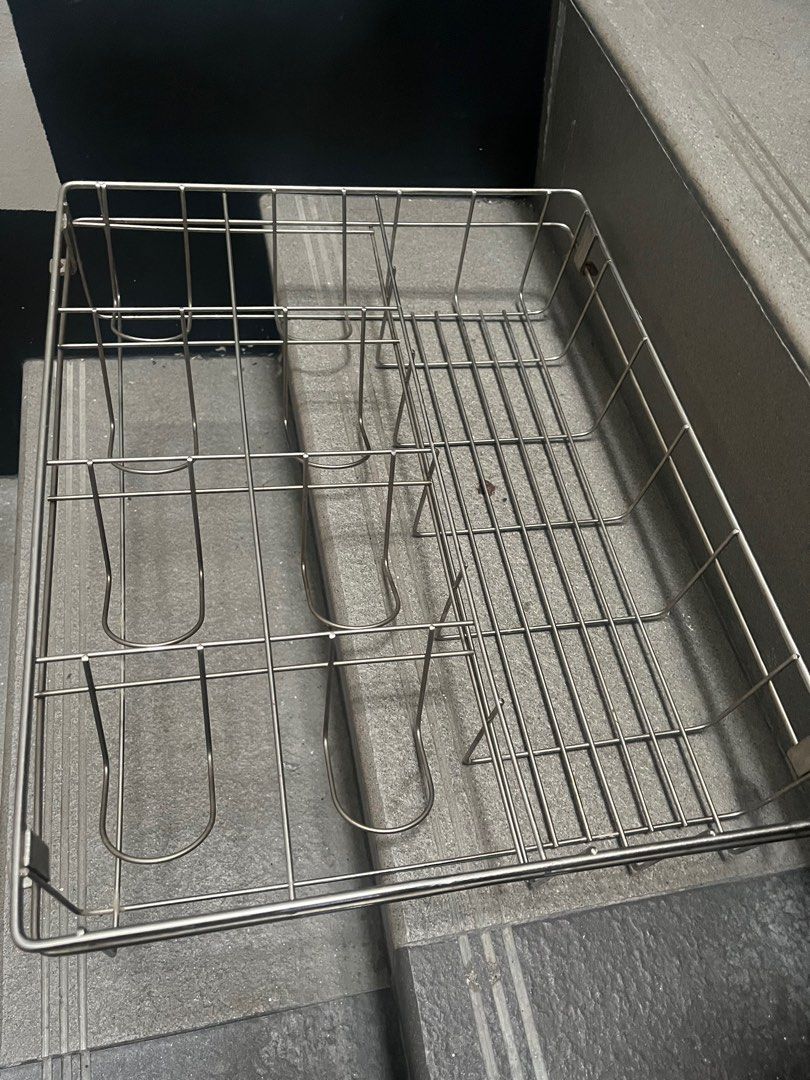 Glass and cup cabinet organizer (Category: Food Organization & Storage) located in Quezon City. Submitted by pepching22 (Listing ID 1392516925, Image 1). Description: Won’t fit my cabinet Decluttering Stainless.