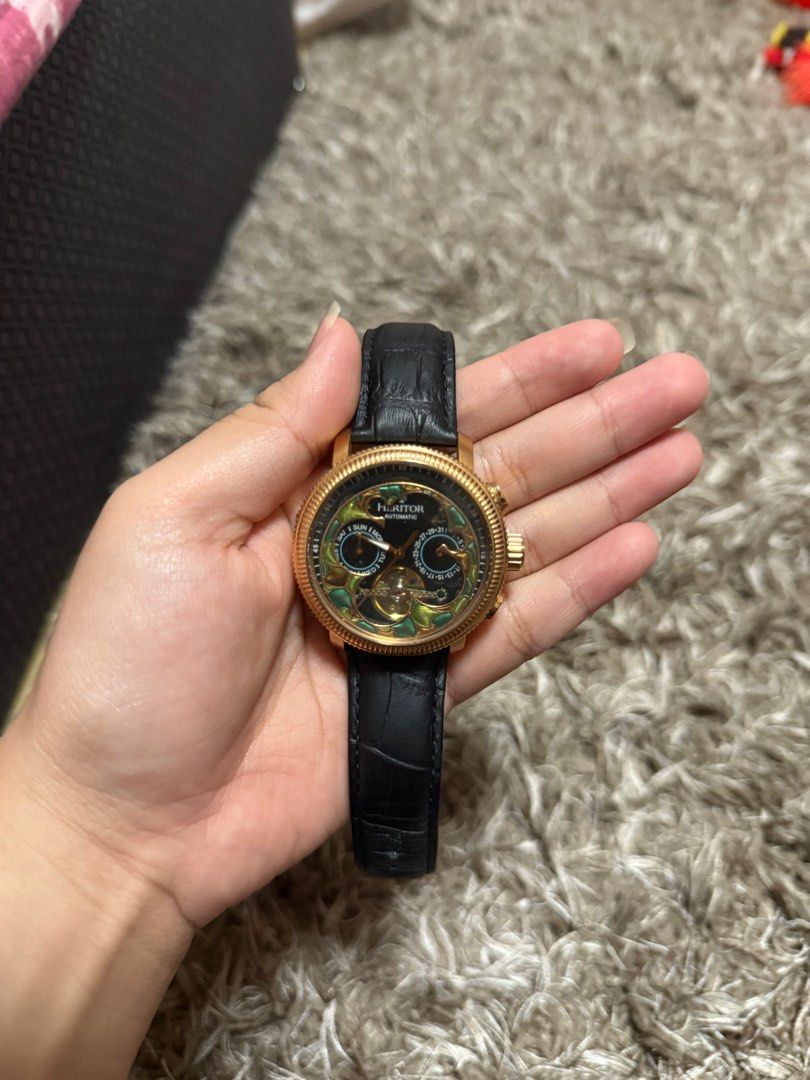 Heritor Legacy (Category: Men's Watches) located in Quezon City. Submitted by mythingsandeverything (Listing ID 1392625777, Image 1). Description: Heritor Legacy for sale!!! - With minimal issue - All leather is good For more info about the watch, just message me..