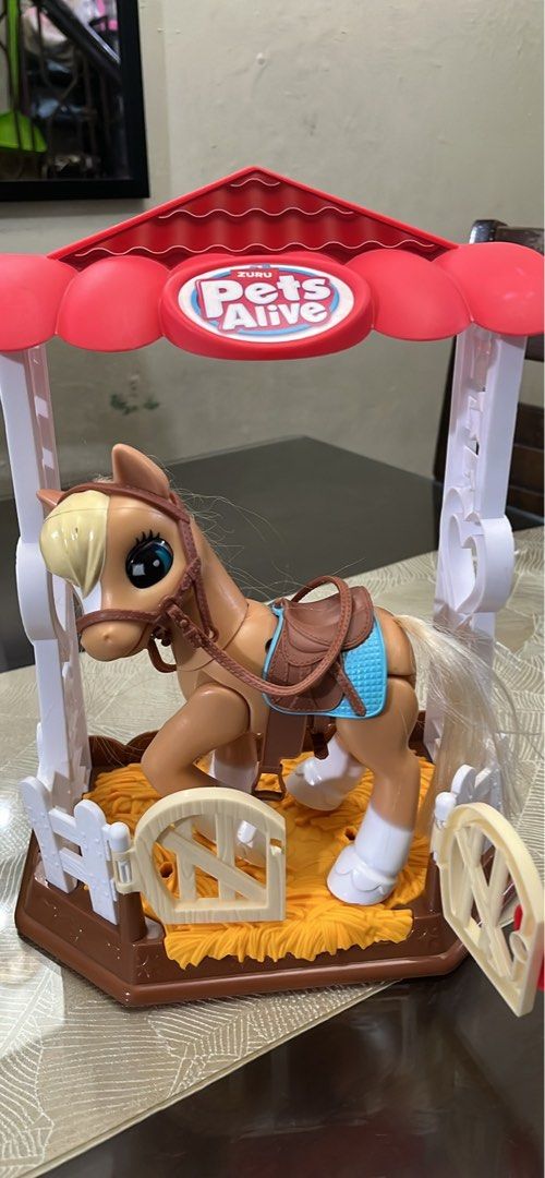 Kids toys (Category: Kids Toys) located in Manila. Submitted by heartprints (Listing ID 1392595343, Image 3). Description: Zuru pets alive 250 not sure if still working with battery rapunzel pull along wooden toy 250 busy felt board 100 matching egg toy 100 (missing match no. 1).