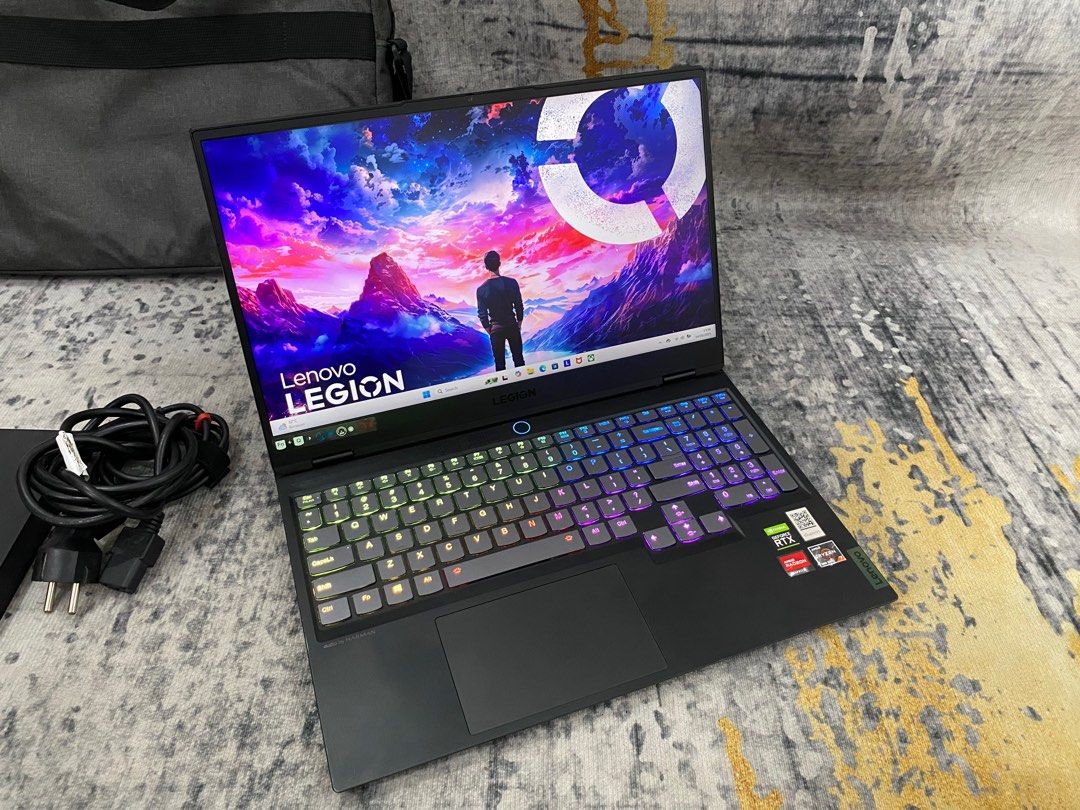 Laptop Lenovo Legion S7 Ryzen 5800H RTX 3060 6Gb GDDR6 100W 32/1Tb 165Hz  Mulus Siap Pakai