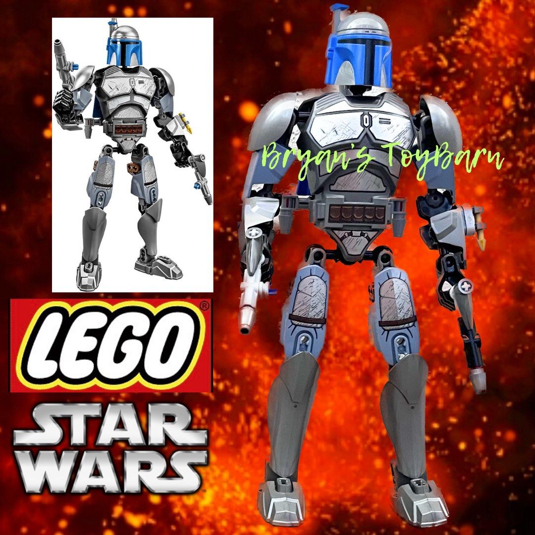 Jango Block Lego Star Wars #75107 Jango Fett Buildable & Poseable Action Figure ...