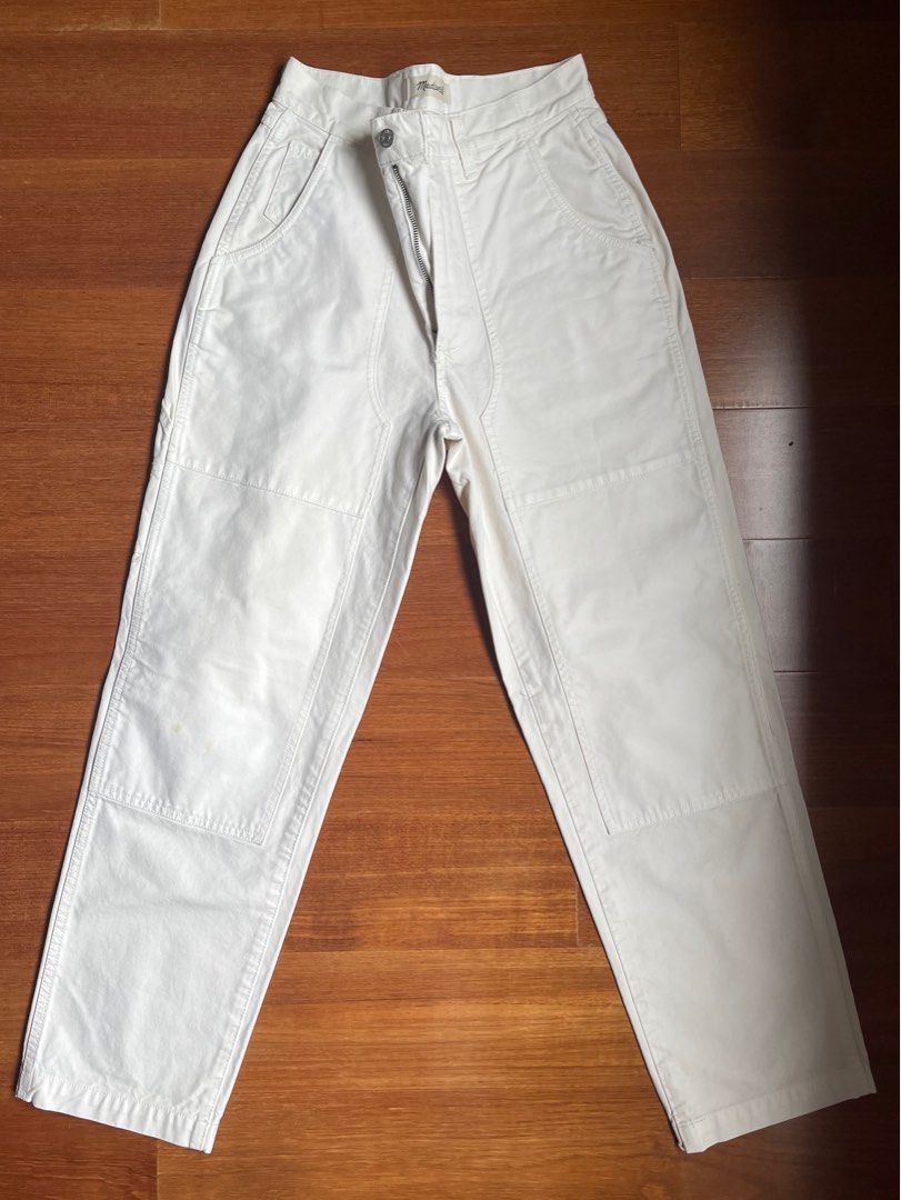 Madewell Painter Pants (Category: Jeans) located in Taguig. Submitted by nrox_ (Listing ID 1392526635, Image 1). Description: Madewell Perfect Vintage Straight Jean Size 27 Painter pants vibe! Has small stains on the knee and back pocket area but could probably be bleached out :) Helping tags Aritzia Everlane Cos Zara Mango Uniqlo.