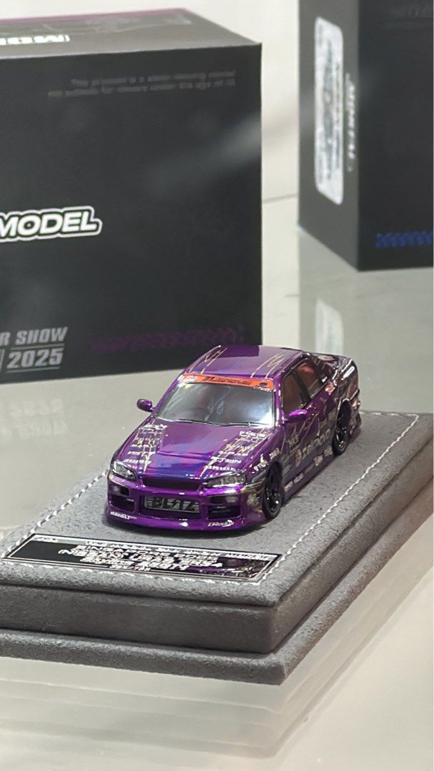 TMCS Mortal Model Nissan Skyline R34 Purple, Hobbies & Toys, Toys