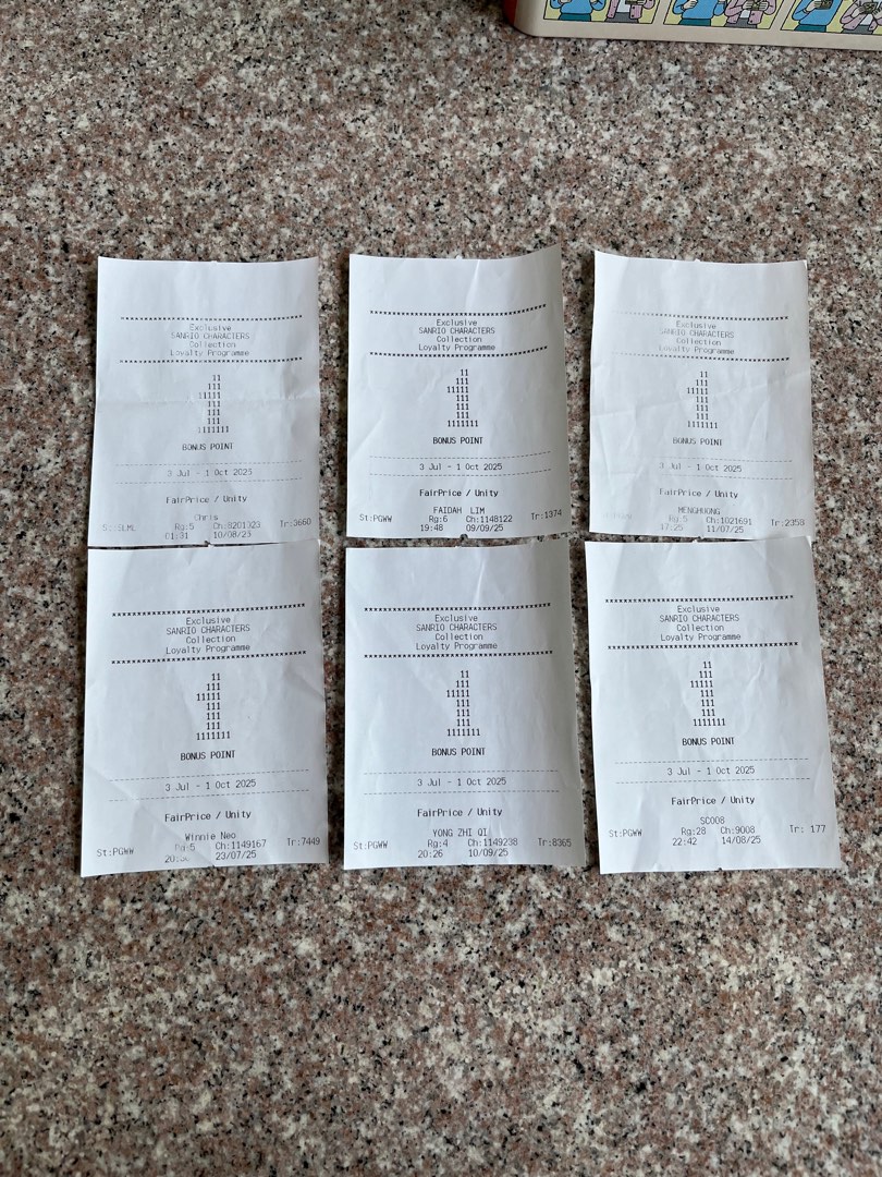 NTUC 6 Bonus Points, Tickets & Vouchers, Vouchers on Carousell