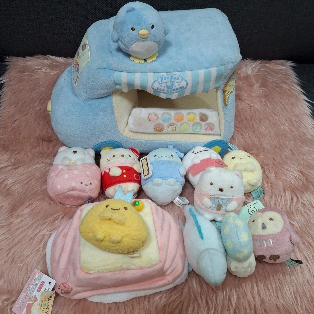 Sumikko gurashi Tenori Bundle (Category: Plushies & Soft Toys) located in Bacoor. Submitted by flutterdeclutters (Listing ID 1392628251, Image 2). Description: Take all only~ 🩷 Preloved condition. Lalamove / Pick up only :) Location is Bacoor Cavite GCash payment 🩷.