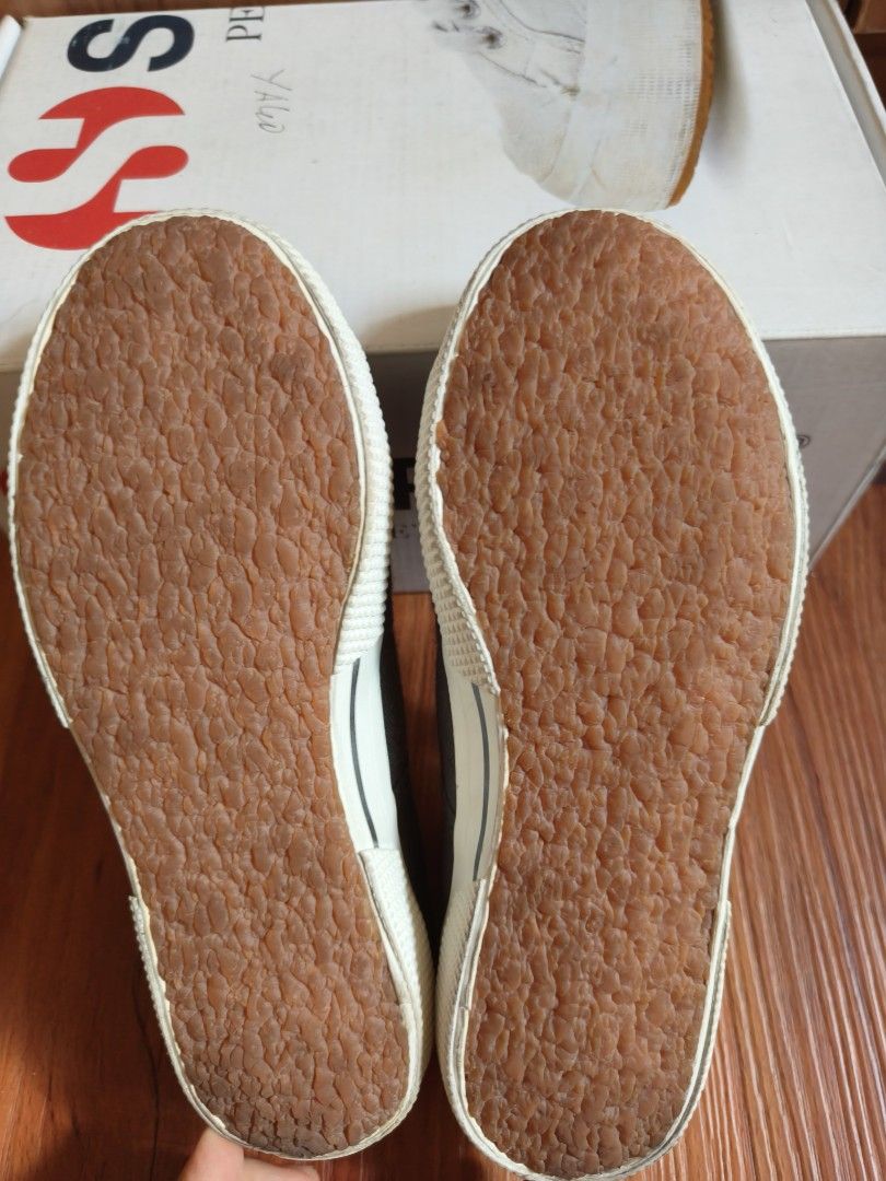 Superga sneakers for kids (Category: Babies & Kids Fashion) located in Paranaque City. Submitted by vela8 (Listing ID 1392540829, Image 3). Description: Dark Gray color size 30 Eur RFS outgrown.