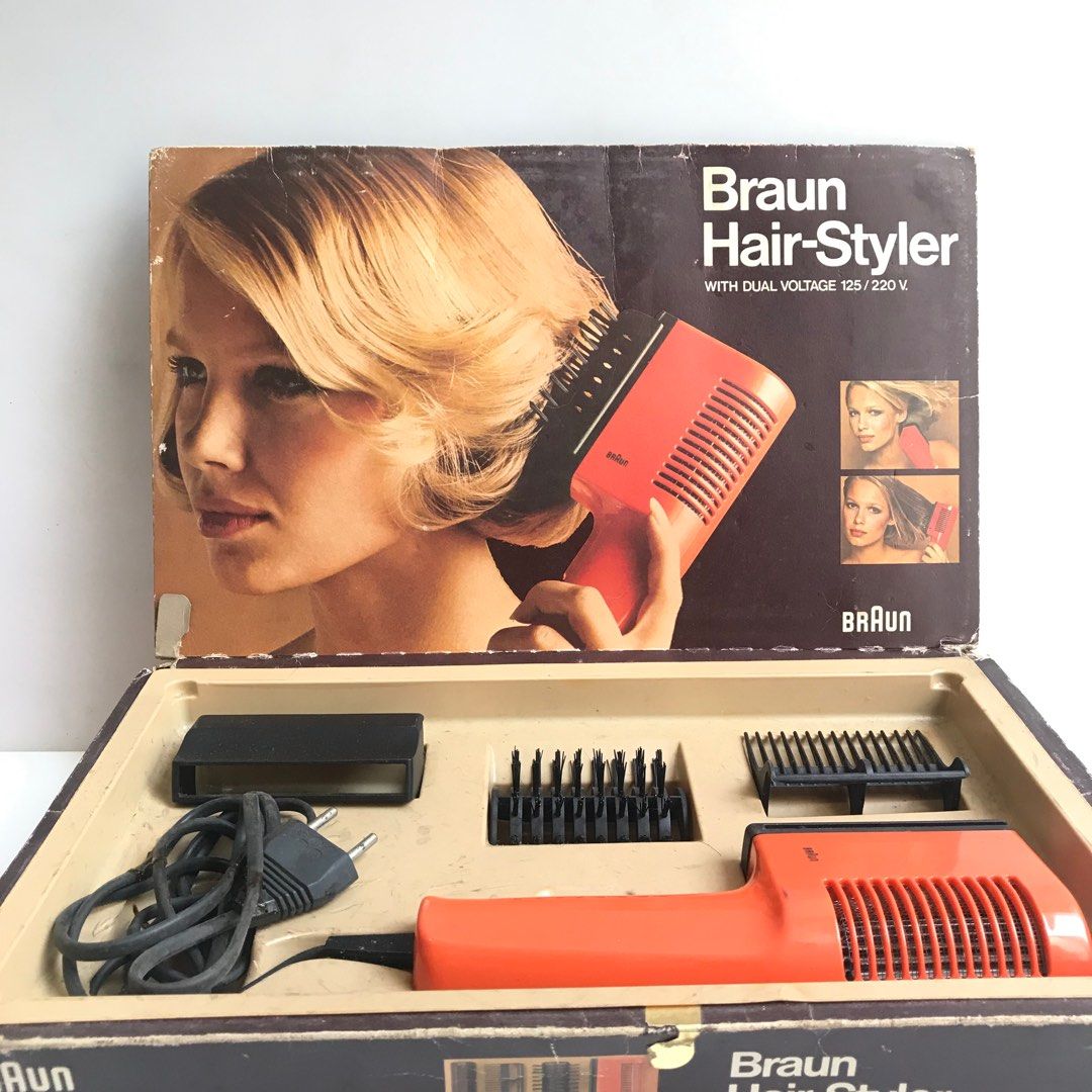 Vintage Braun germany HAIRDRYER, Bosch hair-styler, circa 1970s space age  midcentury atomic design bauhaus Design dieter rams Rare collector's item 