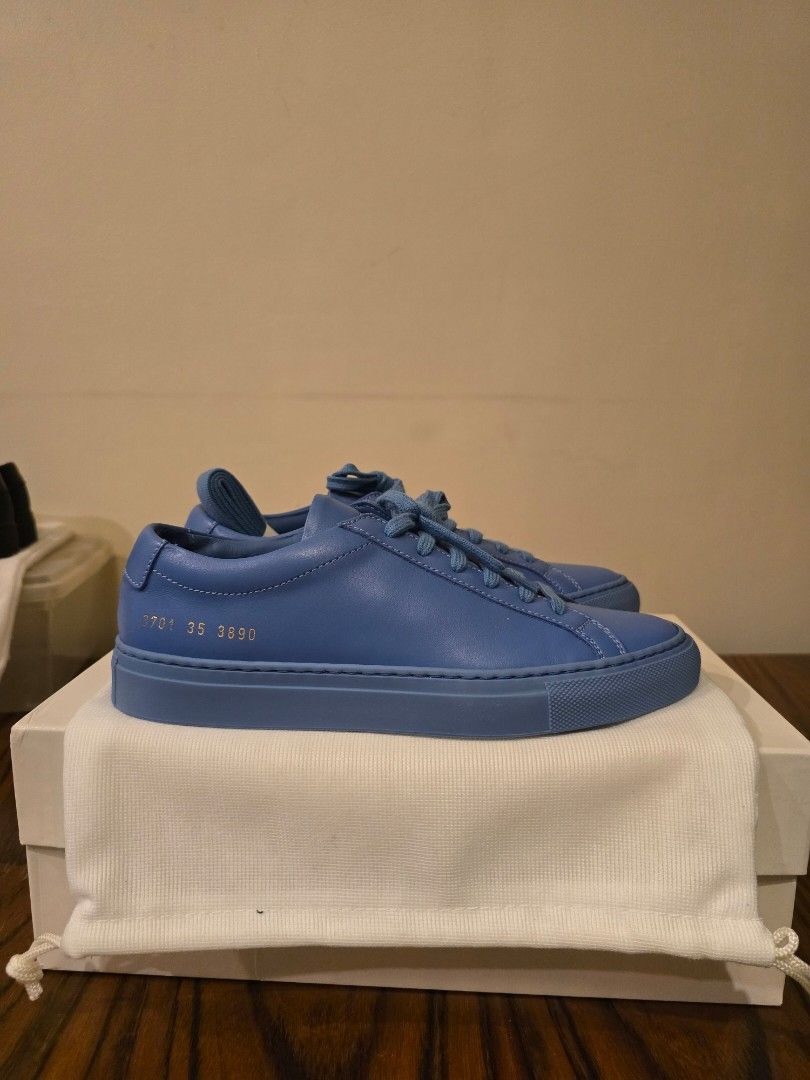 Woman Common Projects Achilles Low Blue EU35 (Category: Sneakers) located in Pasig City. Submitted by doubleyami (Listing ID 1392532356, Image 3). Description: Woman Common Project Achilles Low Blue EU35 / US 5 Womens 10/10 - Brandnew Full Set - box, dust bag, extra laces P15, 000.