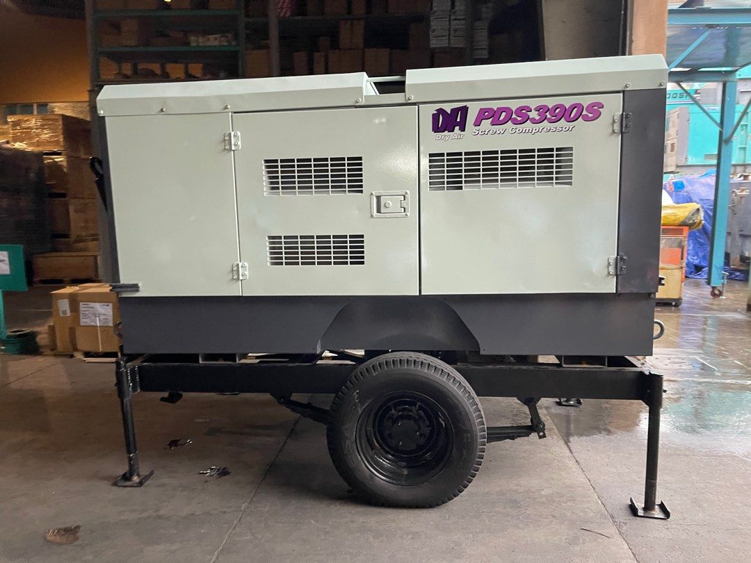 390 cfm Airman Compressor (Category: Construction Tools & Equipment) located in Manila. Submitted by santiago0721 (Listing ID 1392799270, Image 2). Description: Conditioned Unit - good compressed air system PMS done ready for release Imus Cavite Clean unit, inside outside Small scratches outside PDS390SC Dry Air Series Unit .