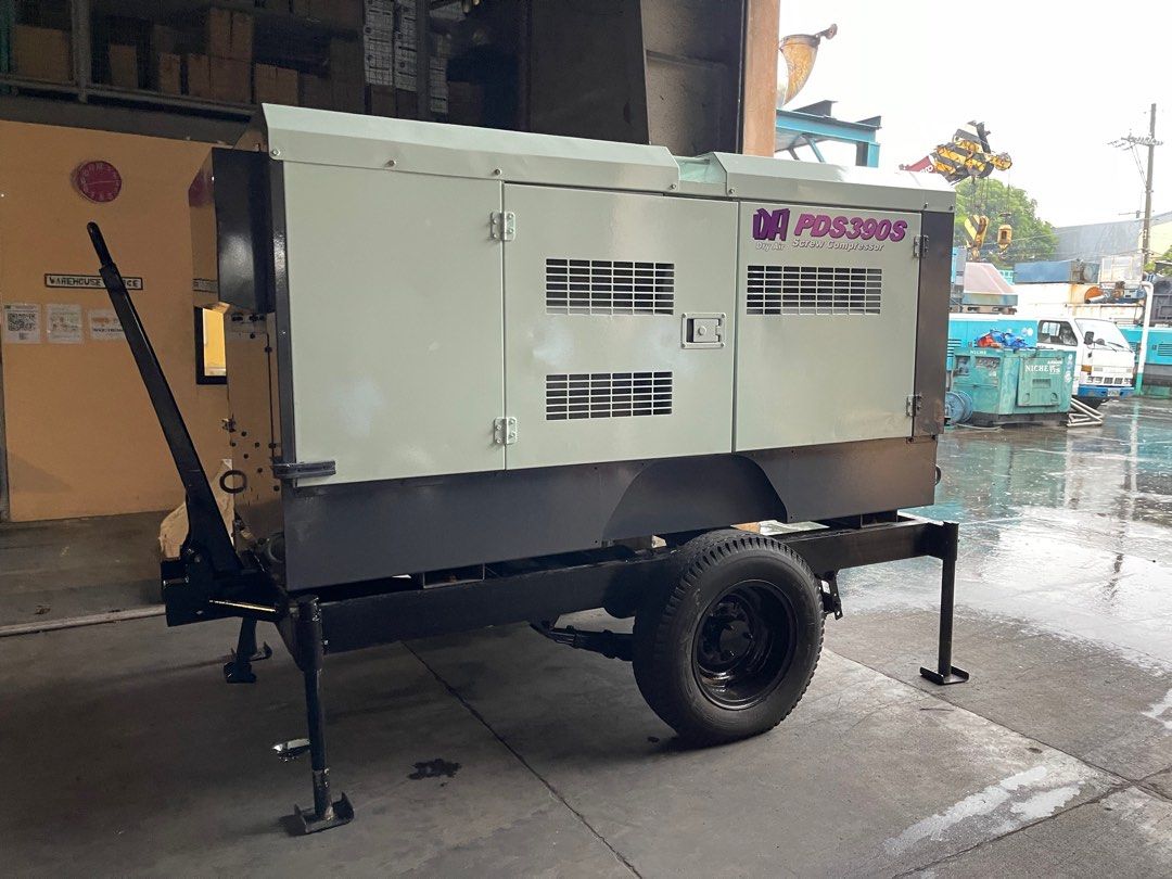390 cfm Airman Compressor (Category: Construction Tools & Equipment) located in Manila. Submitted by santiago0721 (Listing ID 1392799270, Image 3). Description: Conditioned Unit - good compressed air system PMS done ready for release Imus Cavite Clean unit, inside outside Small scratches outside PDS390SC Dry Air Series Unit .