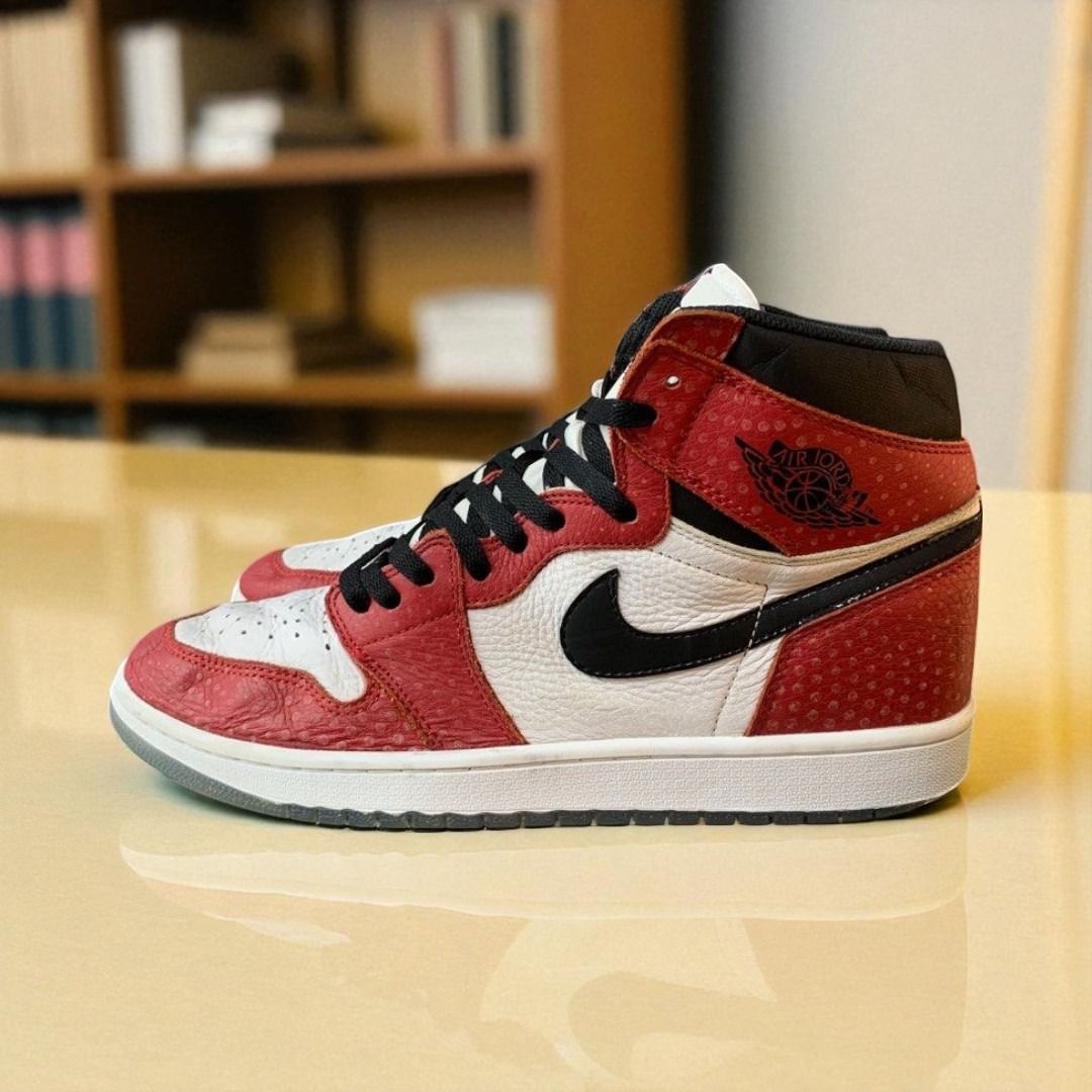 [46] NIKE AIR JORDAN HIGH RETRO OG SPIDERMAN ORIGIN STORY [A8-247]  (SEPATU SHOES) SECOND, THRIFT, BEKAS, PRELOVED, USED jH9vobre7a