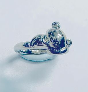 【 Brand New / Ring❗️】Rilakkuma Relax Bear Limited Silver Open Ring (Ring / Lazy Bear / Relaxed Little Bear / Lala Little Bear / RK / Ring / Silver / Open-ended / Limited Edition / Rilakkuma Store / SAN-X / Japan )64226447290243110