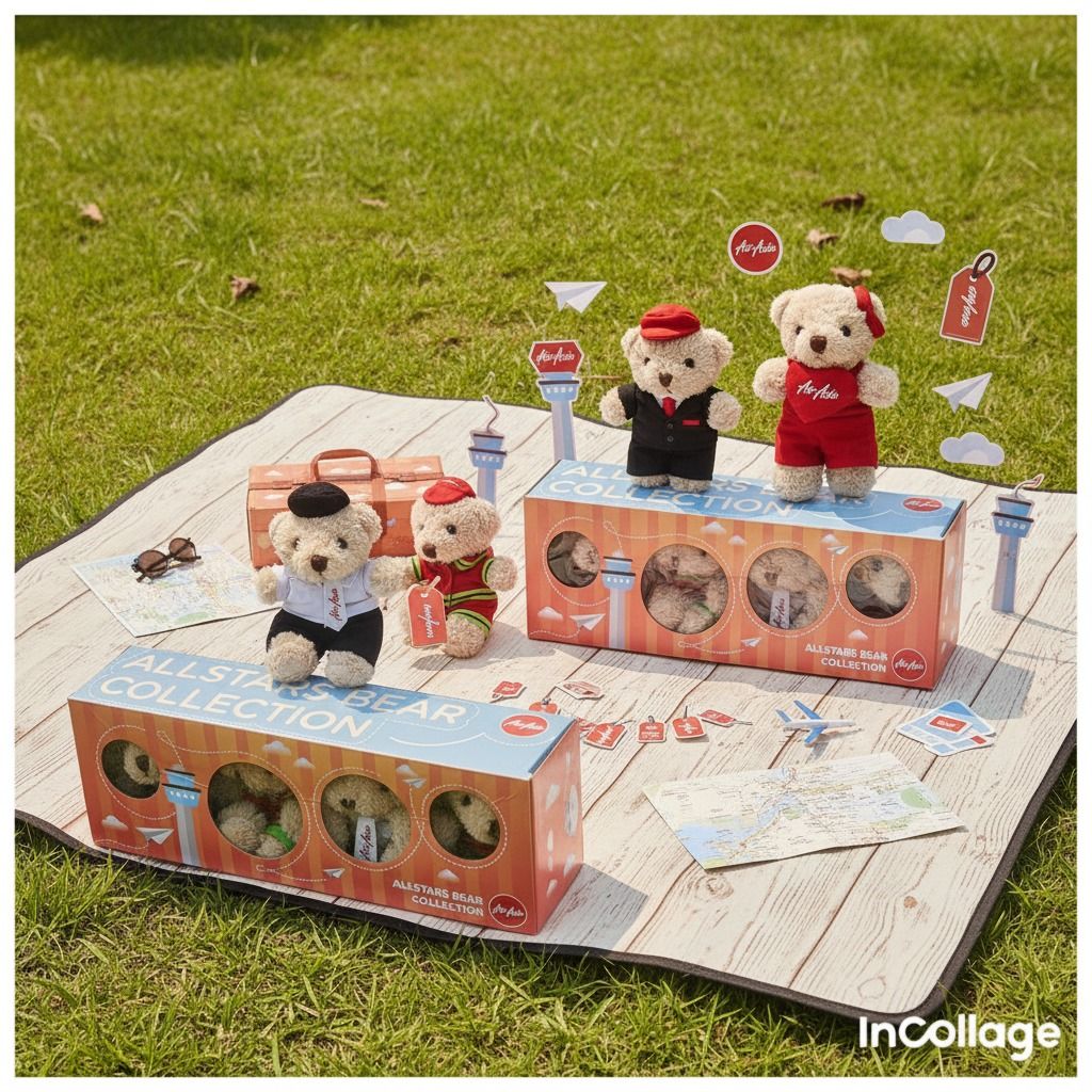 AirAsia Allstars Bear Collection Limited Edition – Boneka Teddy Bear ...