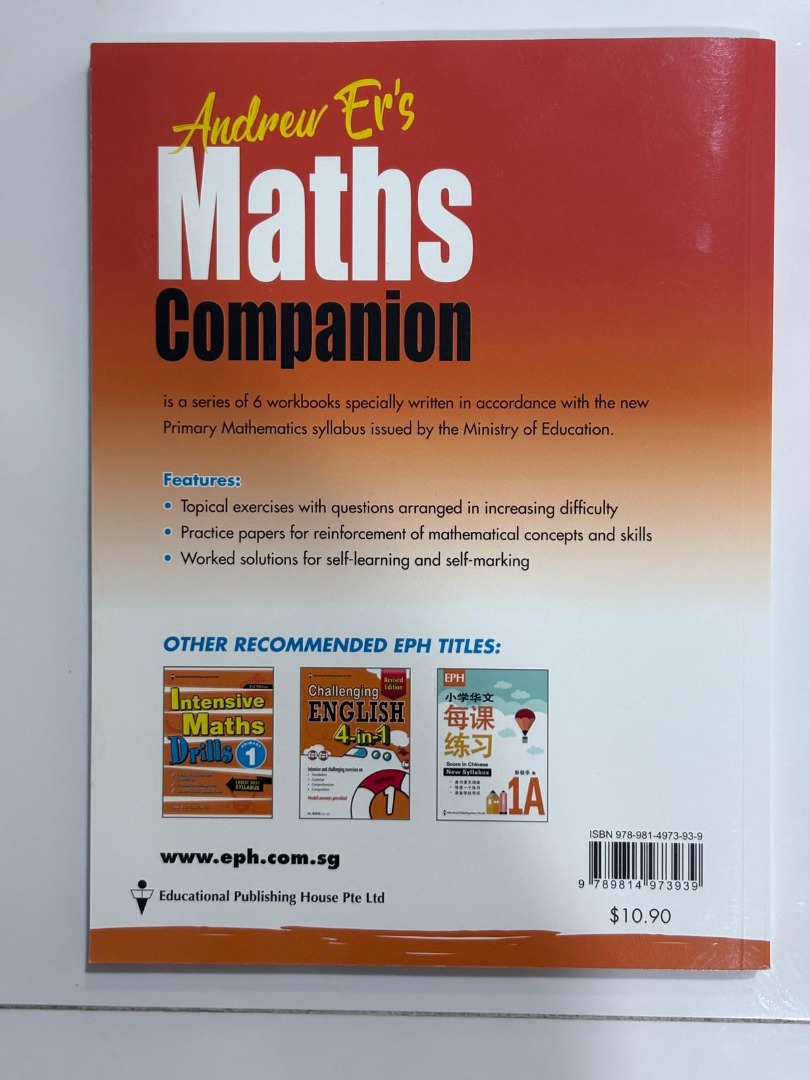 Andrew Er's Maths Companion Primary 1 - 4th Edition, Hobbies & Toys ...