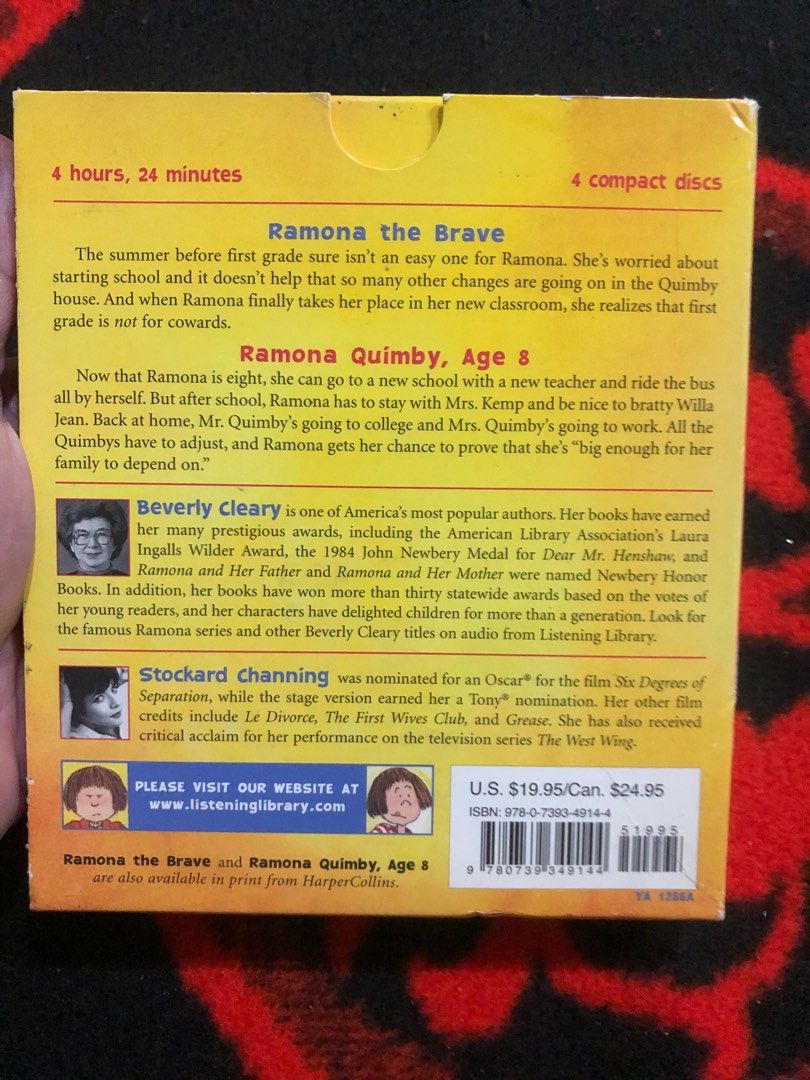 Beverly Cleary Audio book CD (Category: Children's Books) located in Quezon City. Submitted by markgolveo (Listing ID 1392813689, Image 2). Description: Beverly Cleary Audio book CD.