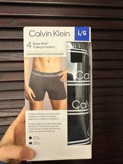 In Stock đ¨đŚCalvin Klein CK Men's Cotton Underwear Men Cotton Boxer Set 4pcs/set (L size)64198186272002110