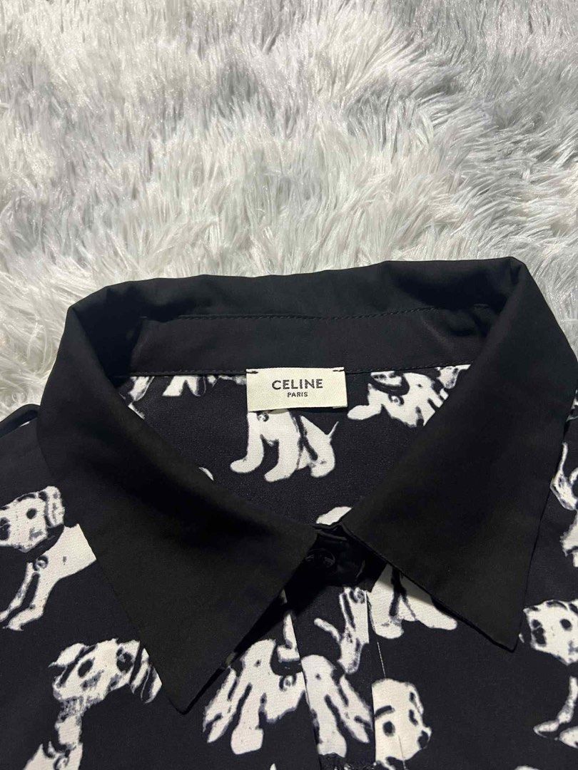 Celine Dress Shirt (Category: Blouses) located in Baguio. Submitted by lux_archived (Listing ID 1392840925, Image 3). Description: Excellent condition No issues Complete tags Dimes: via tape measure W-29" L-34".