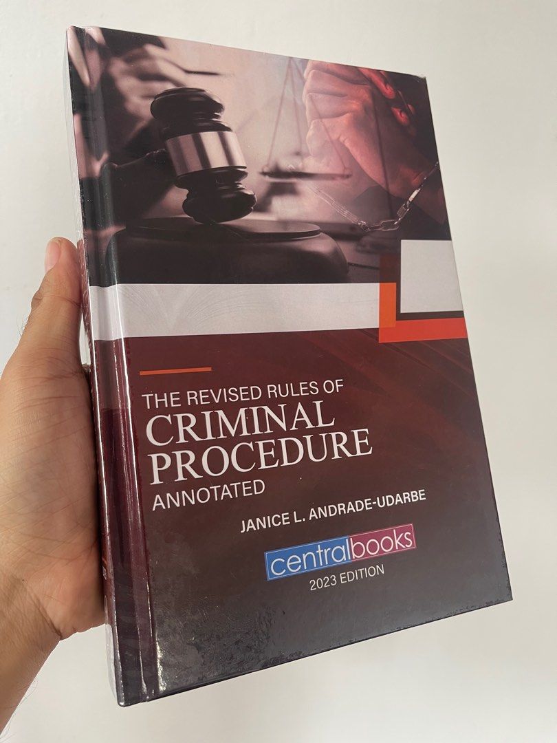 Criminal Procedure Udarbe (Category: Textbooks) located in San Pablo. Submitted by ganbaru.gaming (Listing ID 1392804673, Image 1). Description: Criminal Procedure Udarbe for CrimPro1.