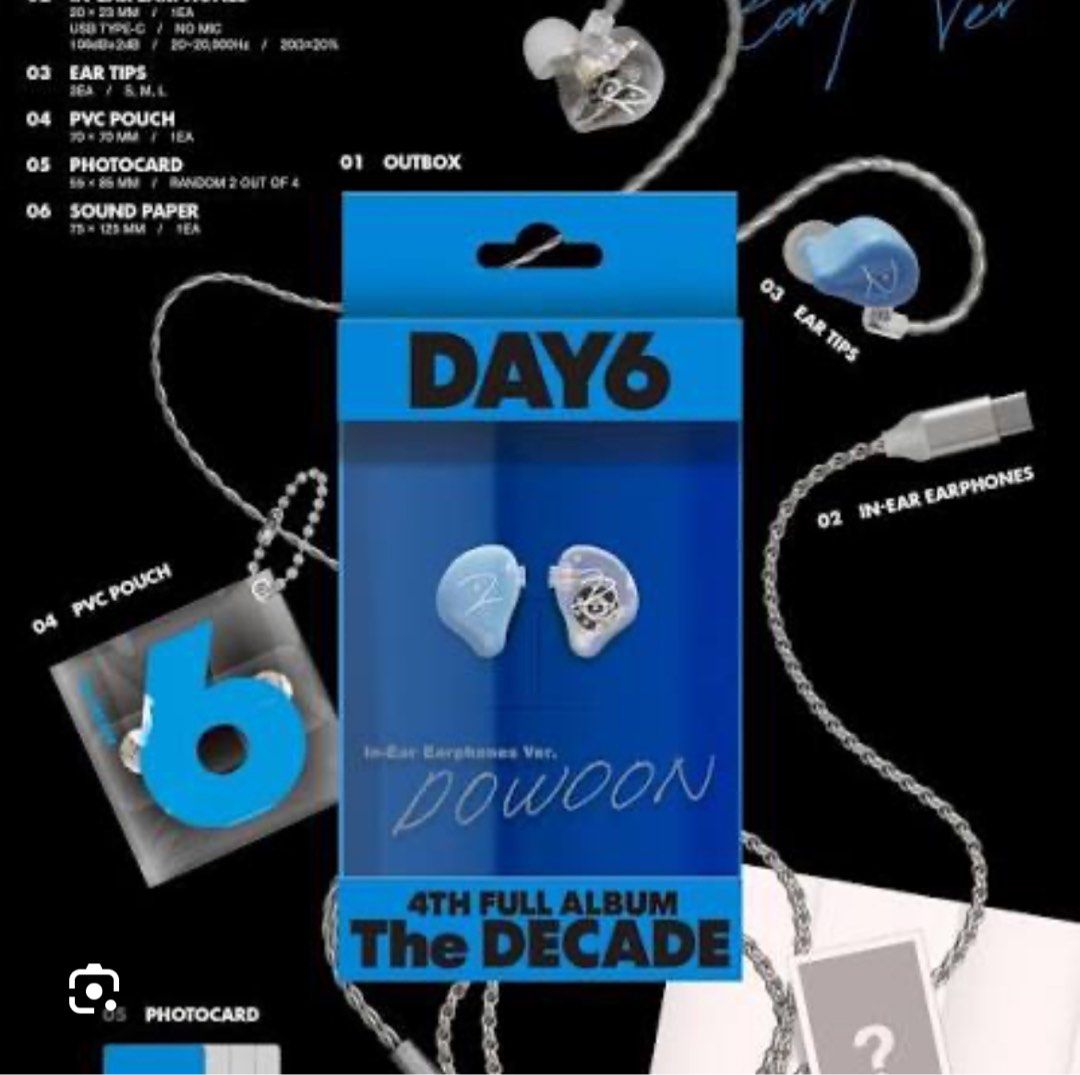 現貨》DAY6 - THE DECADE (4TH ALBUM) - IN-EAR EARPHONES VER