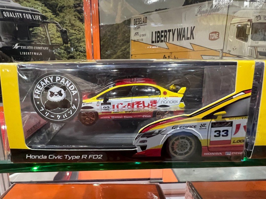 Freaky Panda Freaky Panda Honda Civic Type R FD2 Diecast Model, Hobbies & Toys, Toys ...