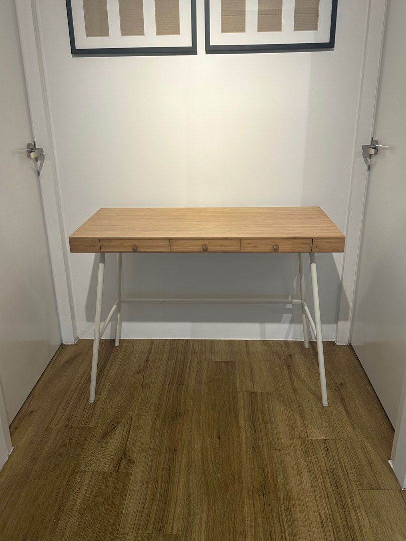 【美品】IKEA LILLÅSEN リルオーセン　バンブーデスク LILLÅSEN desk, bamboo, 401/8x191/4