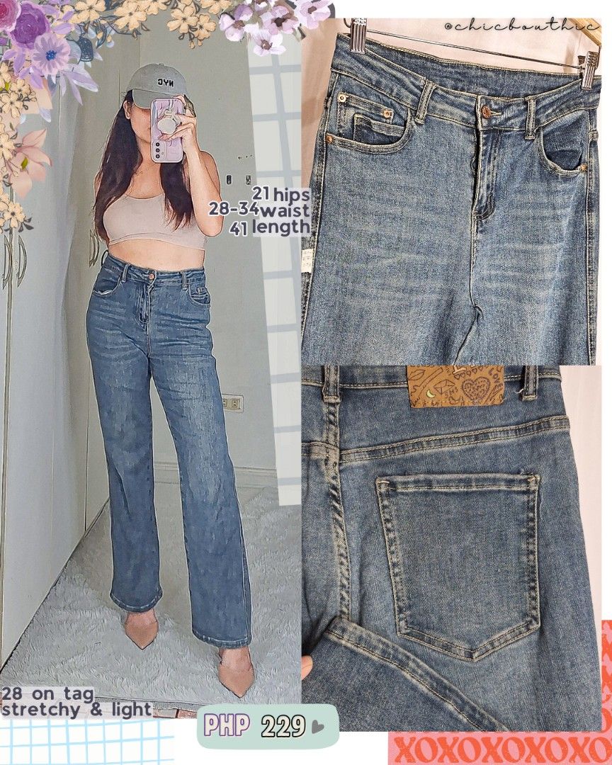 Jeans wideleg denim pants (Category: Jeans) located in Quezon City. Submitted by chicarmani (Listing ID 1392765291, Image 1). Description: J E A N S | Denim Wideleg • Straight cut • payment first, J&T courier only, no COD. • P85 shipping around metro manila (1-2 pc/s pants) • read measurements guidelines first • steam ironed only, highly advisable to wash before wear • no return, no exchange; once your parcel is shipped, we won't be liable for da
