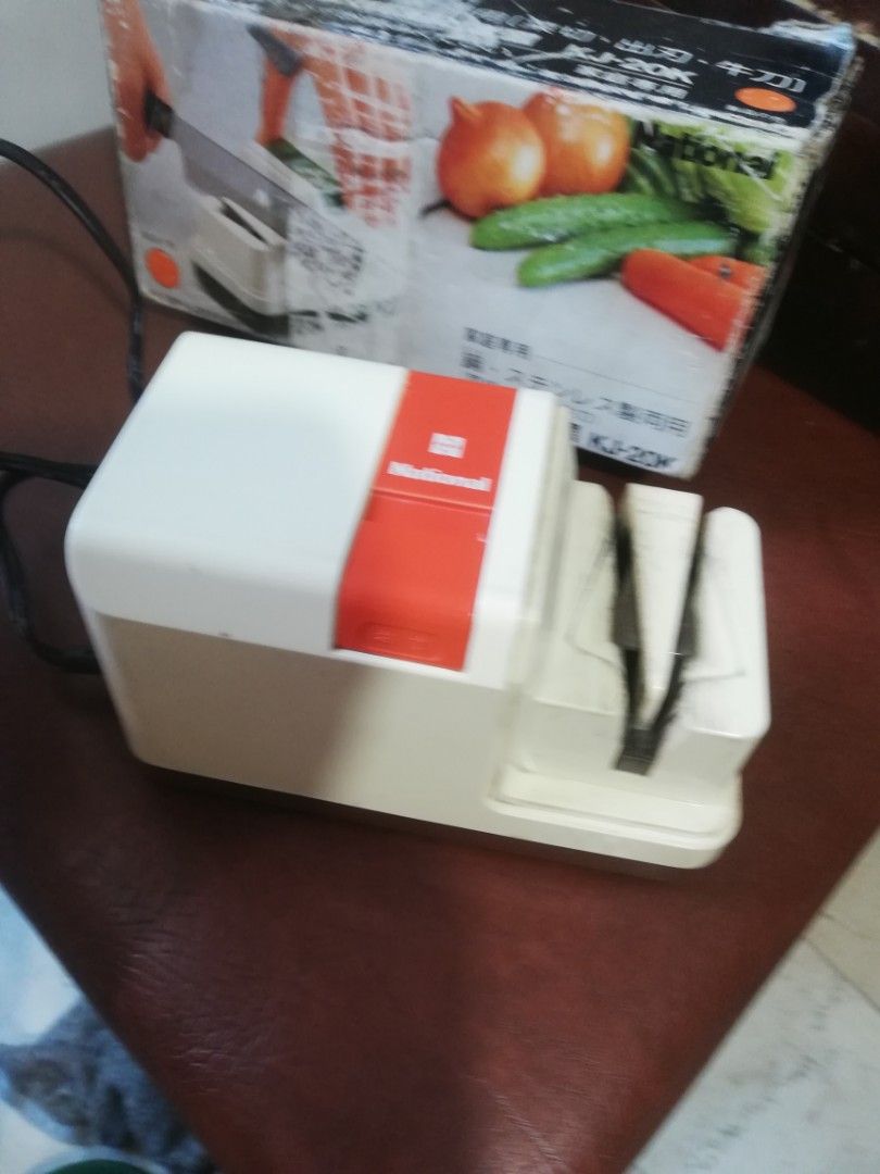 Kj20 national knife sharpener, 110volts (Category: Knives & Chopping Boards) located in Paranaque City. Submitted by 4thestate.surplusan (Listing ID 1392712293, Image 2). Description: Vintage national electric knife sharpener.