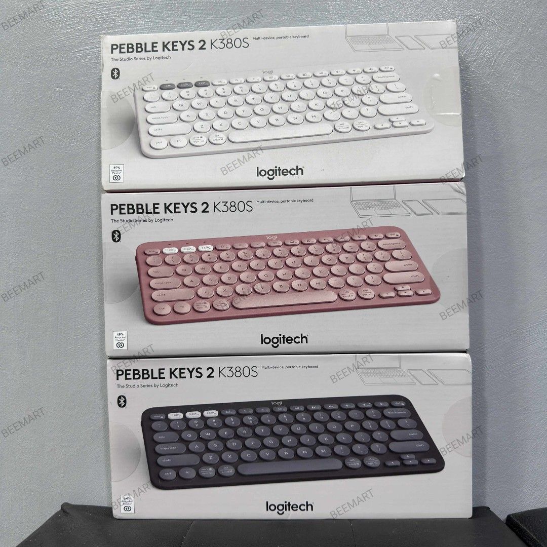 Logitech Pebble Keys 2 K380s Slim Minimalist Bluetooth Wireless Keyboard With Customizable Keys (Category: Computer Keyboard) located in Cabuyao City. Submitted by beemartshop (Listing ID 1392808660, Image 1). Description: ORIGINAL • BRANDNEW • AUTHENTIC PRICE: ₱1,999.00 LOCATION: 📍 BEEMART PH PULO CABUYAO LAGUNA ℹ️This is the second Marketplace Page of BEEMART Color available: White Pink Black S: W:1 B:1 P:1 ____________________________________