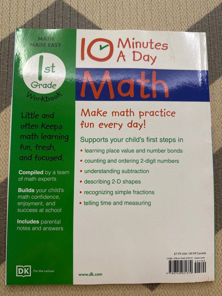 Math workbook (Category: Children's Books) located in Singapore. Submitted by marsjin (Listing ID 1392802387, Image 2). Description: .