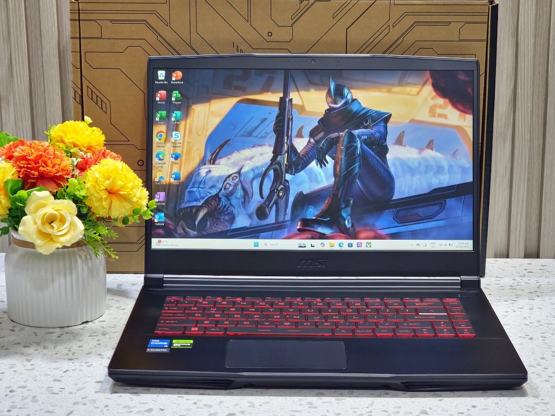 MSI Thin GF63 12UC (Category: Laptops & Notebooks) located in Manila. Submitted by jedangadget. (Listing ID 1392828191, Image 1). Description: MSI Thin GF63 12UC Intel Core i5-12th Gen 16Gb Ram 512Gb NVMe RTX 3050 4Gb, 15inch Backlit KB 🎮 Gaming, Rendering, Steam, Autocad Laptop (1month use) 🎮 PRISTINE Condition, complete w/ box & Manual SALE Price: 34,000💸 BEFORE Price: 37,000 ❌️ 💻 Quick Specs ✅ 12th Gen, Intel Core i5-12450H 2.0GHz Turbo bo