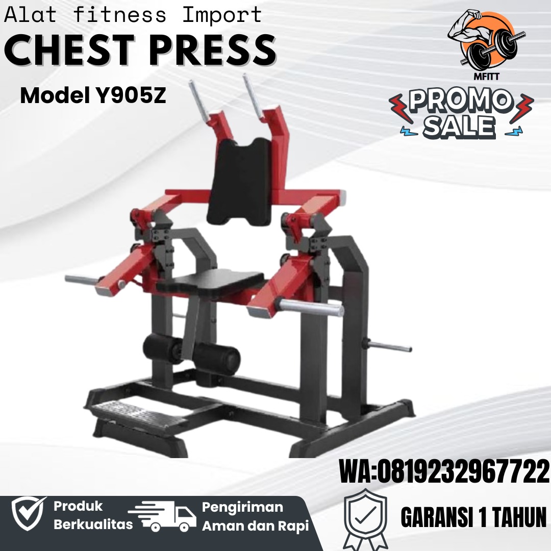 NEW ALAT GYM IMPORT CHEST PRESS DHZ ORIGINAL-ALAT GYM KOMERSIL LATIH ...