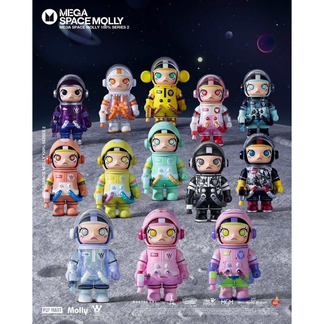 Pop Mart Mega Space Molly 100% Series 2-B (Category: Designer & Blind Box Toys) located in Valenzuela. Submitted by littlechopletsph (Listing ID 1392780183, Image 2). Description: P850 EACH / P800 EACH IF BUYING 3 OR MORE Meilin Panda Jean-Michel Basquiat Mint Chocolate Pink Panther Patrick Star Heartbeat Glacier Banana 2017 Wish Bear (Secret) - P4500 - Opened box, sealed foil MOP: Gcash/BPI MOD: J&T/SDD.