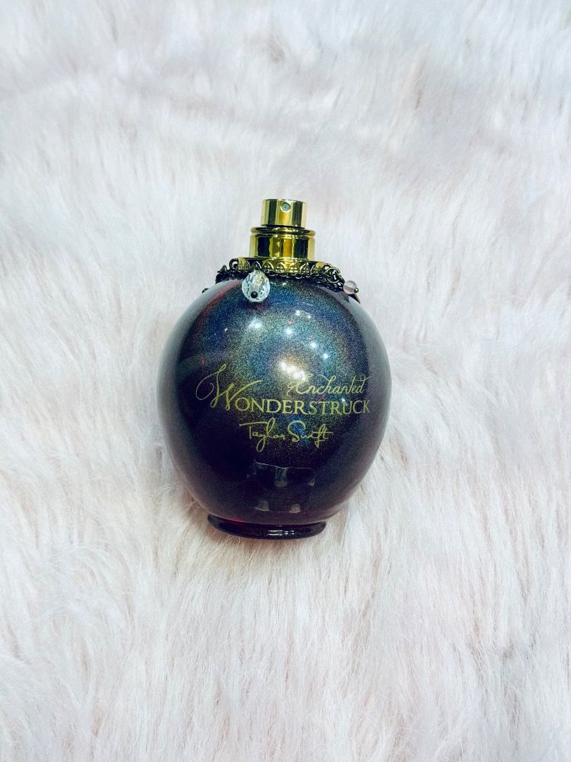 Taylor Swift Wonderstruck Enchanted 100ml Perfume (Category: Fragrance & Deodorants) located in Cainta. Submitted by samthingsph (Listing ID 1392745218, Image 1). Description: New but no cap and box With charms 100ml - super rare find ✨.