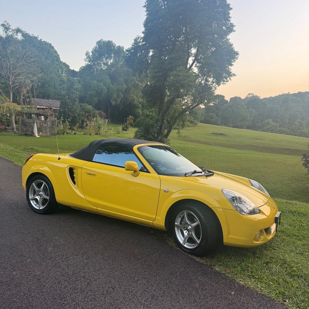 Toyota MR-S 1.8 V-Edition SMT (A) (Category: Used Cars) located in Singapore. Submitted by squirtlewithsunglasses (Listing ID 1392808002, Image 1). Description: 1 Owner , Car has been in my family. Will come with spare tail lights . SMT has been converted to 6 Speed Manual. Everything else is Original. Feel free to offer , dont mind using the car for trade in for family usage. PQP at 119,379 for new 10 Year COE. LF Alphard or Vellfire .