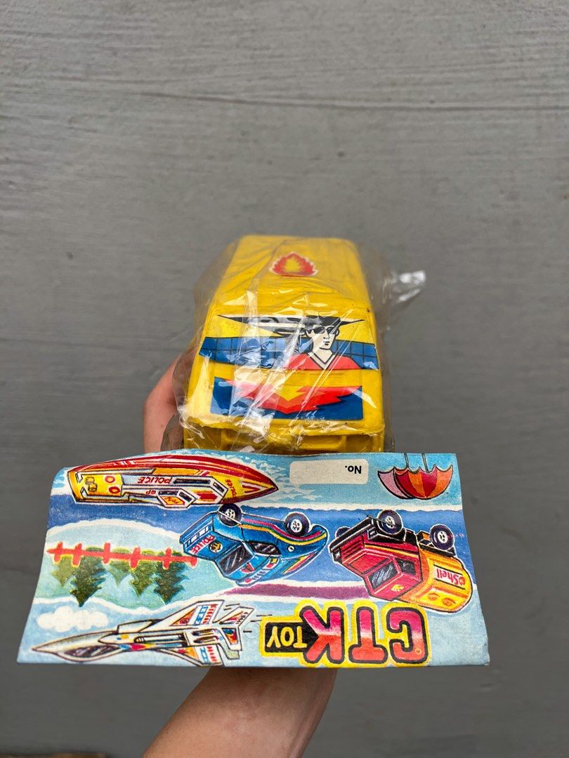 Vintage CTK Blowmolded Custom Mini Van (Category: Vehicle & Diecast Models) located in Malabon City. Submitted by jimmmys.stuff (Listing ID 1392699216, Image 3). Description: Vintage CTK Blowmolded Custom Mini Van P100 each Color: Yellow, Black & Red - may ibang sticker wala ng dikit - old stock sa bodega Pickup Location: Malabob .