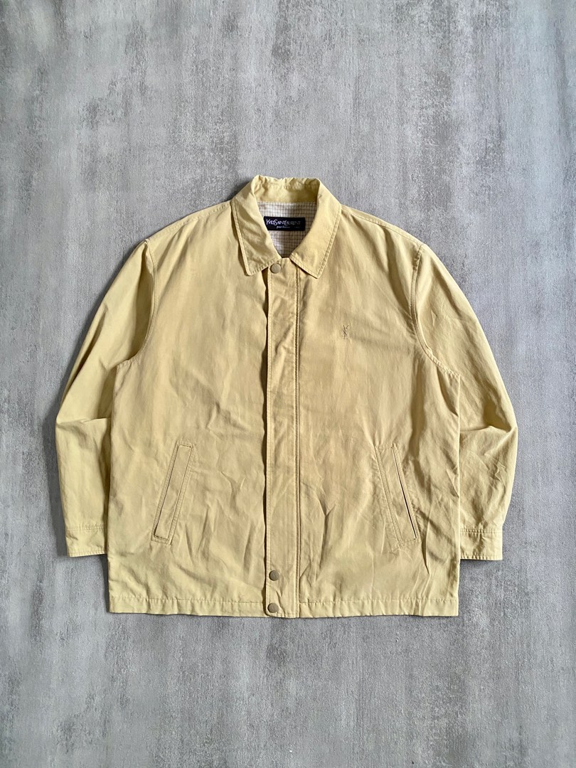Vintage YSL Yves Saint Laurent Zip Up Jacket Size L