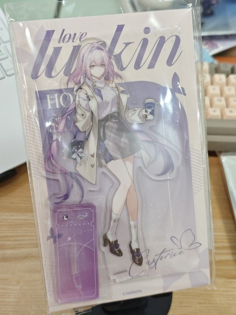[WTS] HSR X Luckin Honkai Star Rail Castorice Acrylic Standee Badge ...