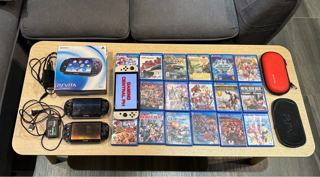 2x PS Vita OLED Bundle for SALE (Category: PlayStation) located in Bulacan. Submitted by gamingcentralph (Listing ID 1392980091, Image 1). Description: 2x PS Vita OLED Bundle for SALE PS VITA #1 Inclusions: PS Vita OLED Box PS Vita OLED unit SD2Vita 128gb Micro SD card Charger (third party) Tempered glass Pouch Thumb grips PRICE: 6,000 Condition: CFW, full of games and with active shop that you can use to download games for FREE. The unit has amo