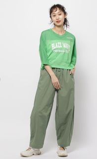 全新日本 NIKO AND ....綠色英文字透氣網眼衫 (官網同步) 清倉大蝕賣$60 全場現貨64217833556354110