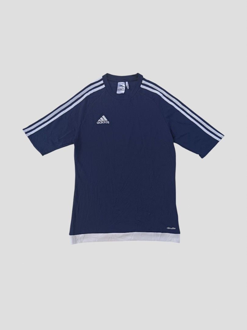 Adidas Climalite Shirt (Category: Luxury Apparel) located in Davao. Submitted by thriftbuddy (Listing ID 1393000750, Image 1). Description: size M width 17" (stretch) length 26" as new condition 10/10 colorate no flaws see photos for details still presentable to wear.